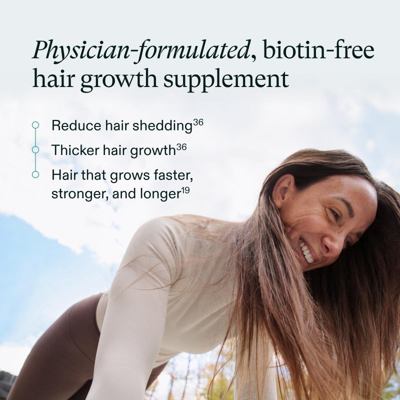Nutrafol Women's Hair Growth Supplements, For Women 18-44 Years Old, Clinically Tested for Visibly Thicker, Stronger Hair, 100% Vegan Ingredients, Dermatologist Recommended - 2 Month Supply, 2 Pouches - Image 3
